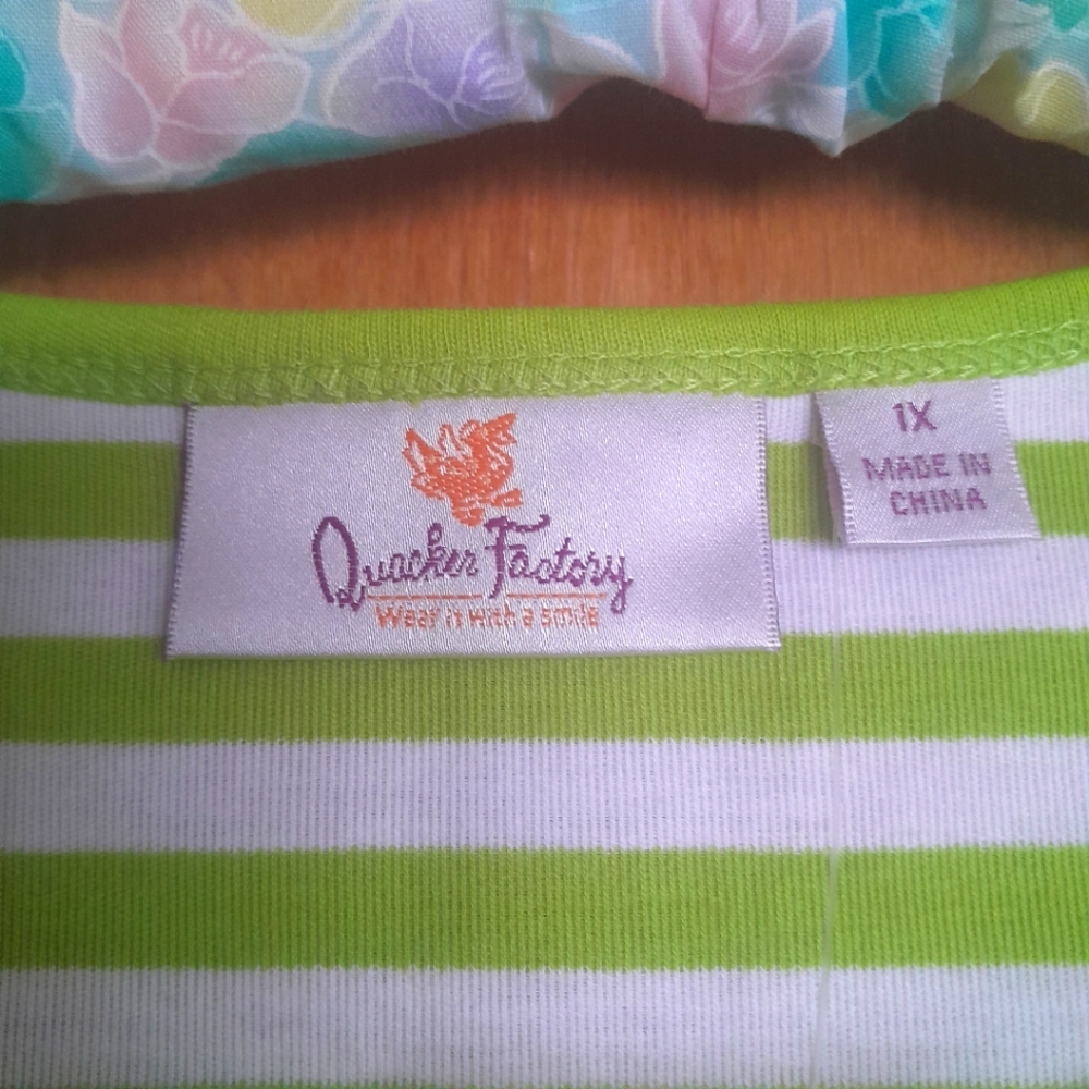 Nwot Quacker Factory Striped Sequin Anchor 3/4 Sl… - image 6